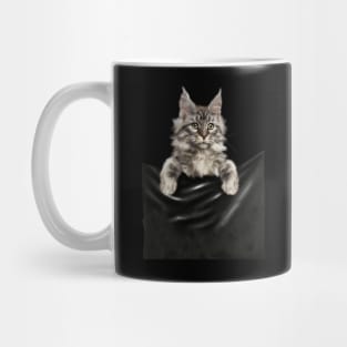 Main Coon Cat, Main Coon inside Pocket Mug